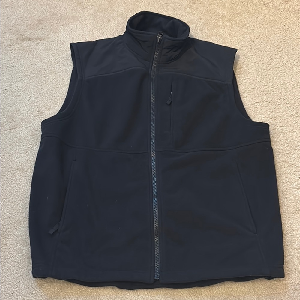 Duluth Trading Co Men's Black Softshell Fleece Vest - Size L Tall